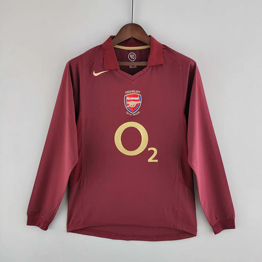 2005/2006 Retro Long Sleeve Arsenal Home
