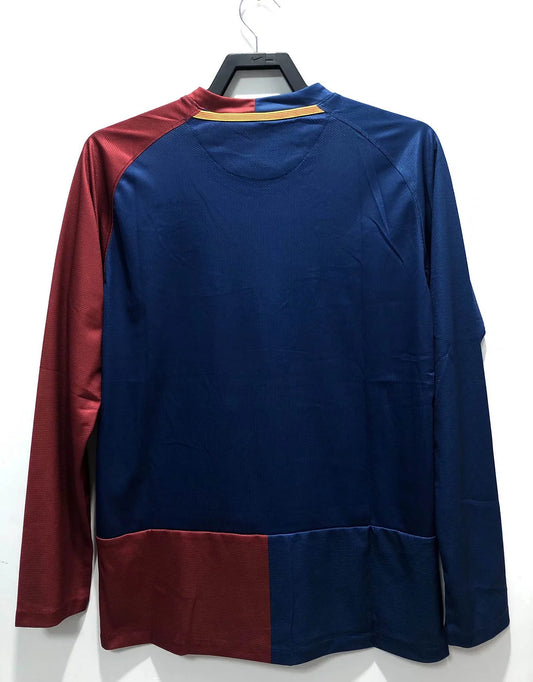 2008/2009 Retro Long Sleeve Barcelona Football Shirt Home